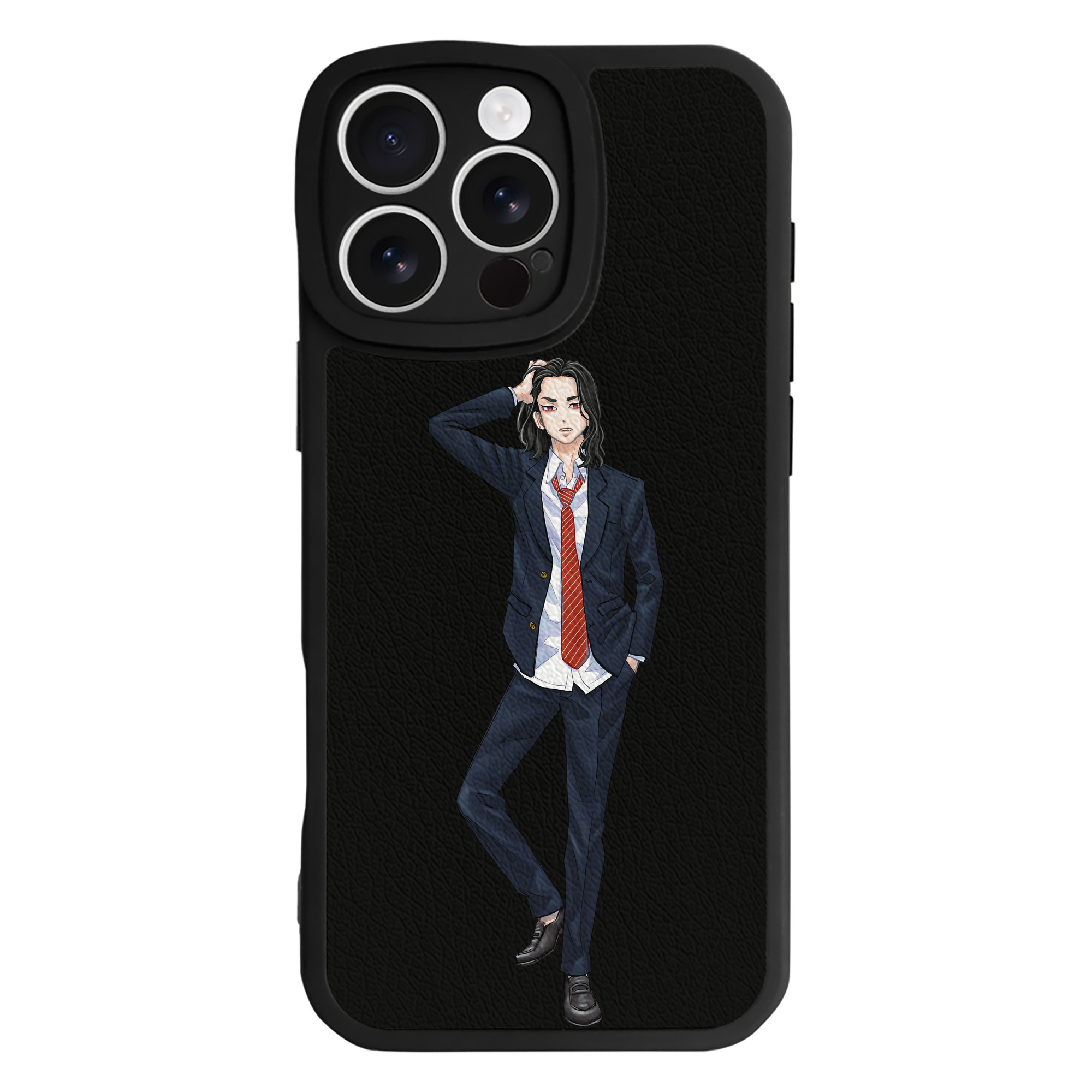 （画像用） 東京リベンジャーズ Tokyo Revengers 【iPhone 16シリーズ対応】シリコンスマホケース（レザー調） 材質：シリコン